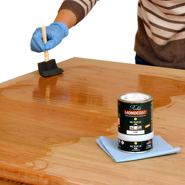 How to apply Oil Plus 2C on Worktops Rubio Monocoat NZ