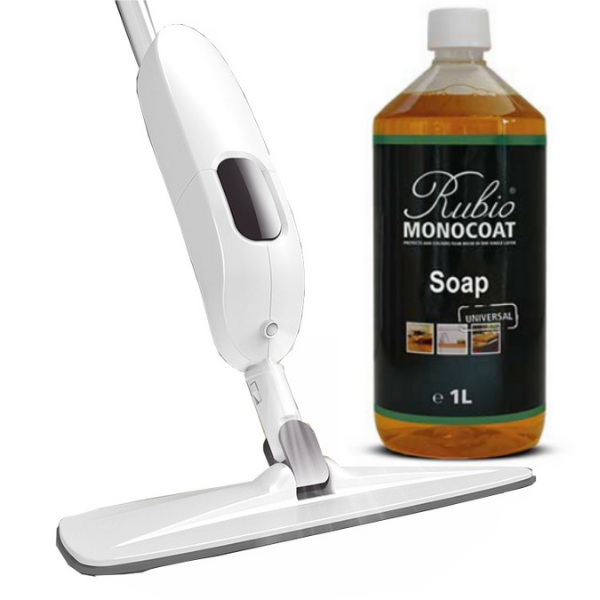 Easy Clean Spray Mop and Rubio Monocoat Soap (1L) Bundle